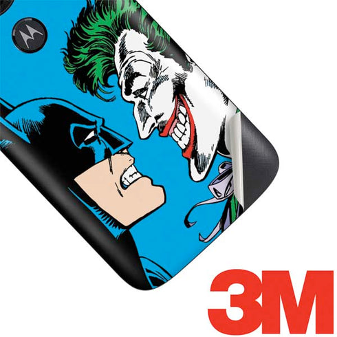 DC Comics The Joker vs Batman Vintage art Moto E5 Play Skin